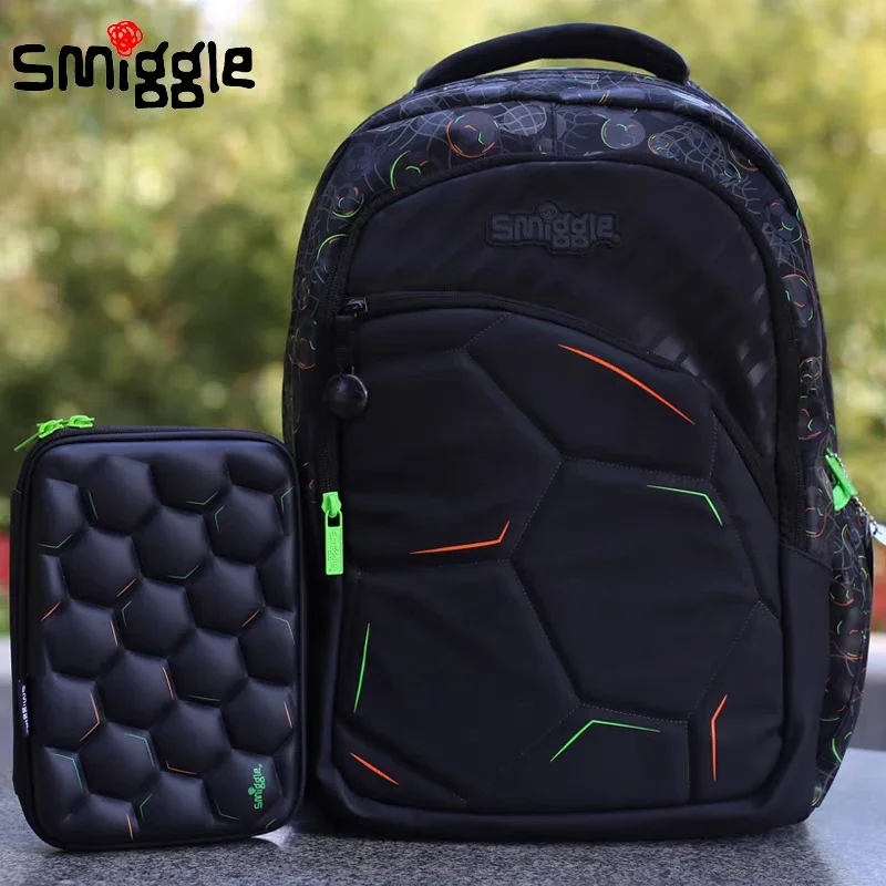 

Оригинальная австралийская школьная сумка Smiggle, декомпрессионные плечи, Детские канцелярские принадлежности, школьный рюкзак, студенческий подарок