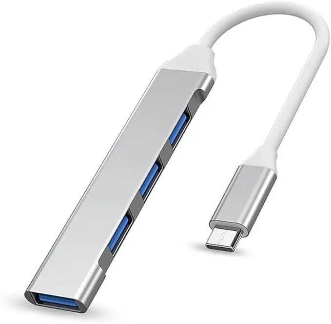 Portable Multiport USB-C Hub with 4 USB Ports - Extension Adapter