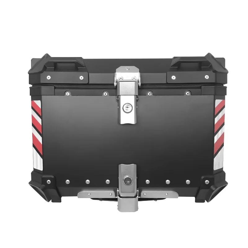 55L Motorcycle Tail Box Aluminum Storage Luggage Rear