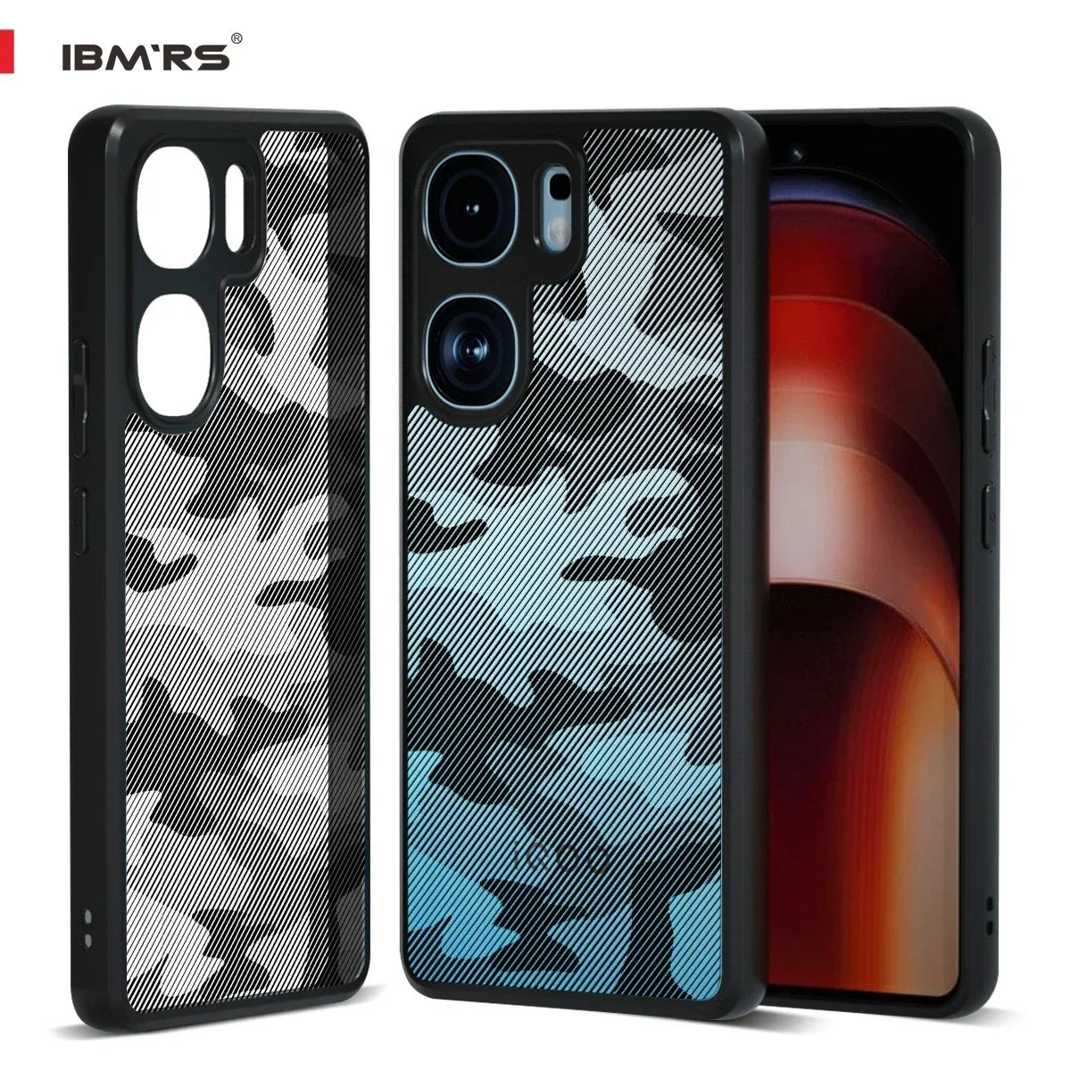 Camo Frosted Transparent Shockproof Protective Phone Case