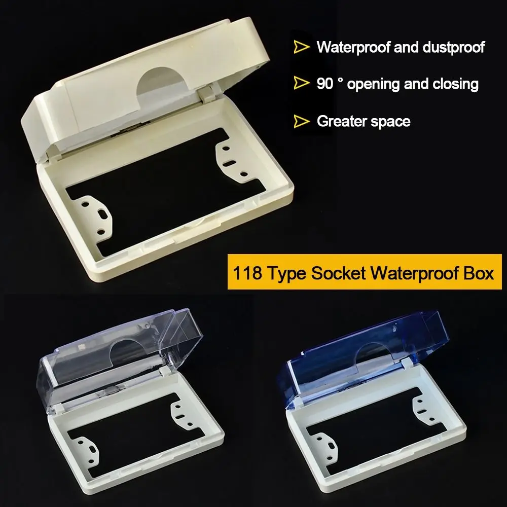Wall-mounted Switch Protective Cover Plastic 118 Type Electric Plug