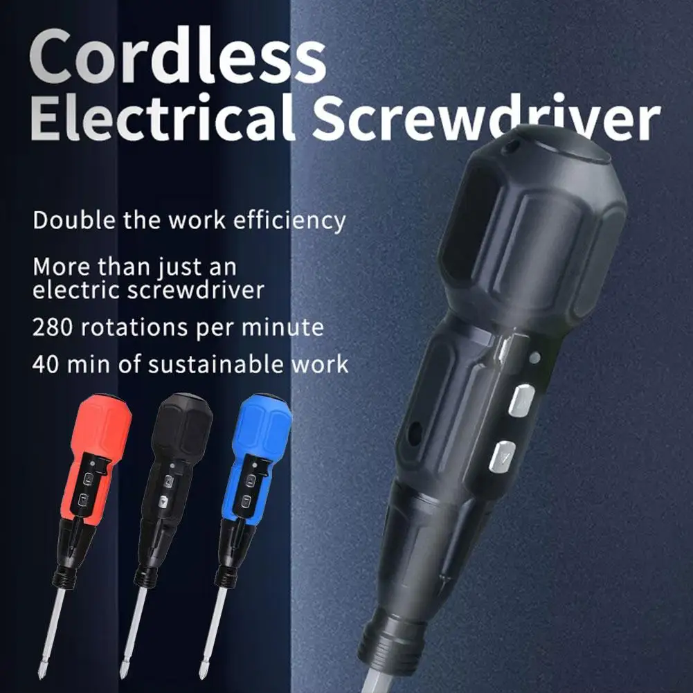 

Мини Беспроводная электрическая отвертка 3,6 В Беспроводная с магнитным наконечником и рабочим предметом подходит для самостоятельной сборки дома U2B1