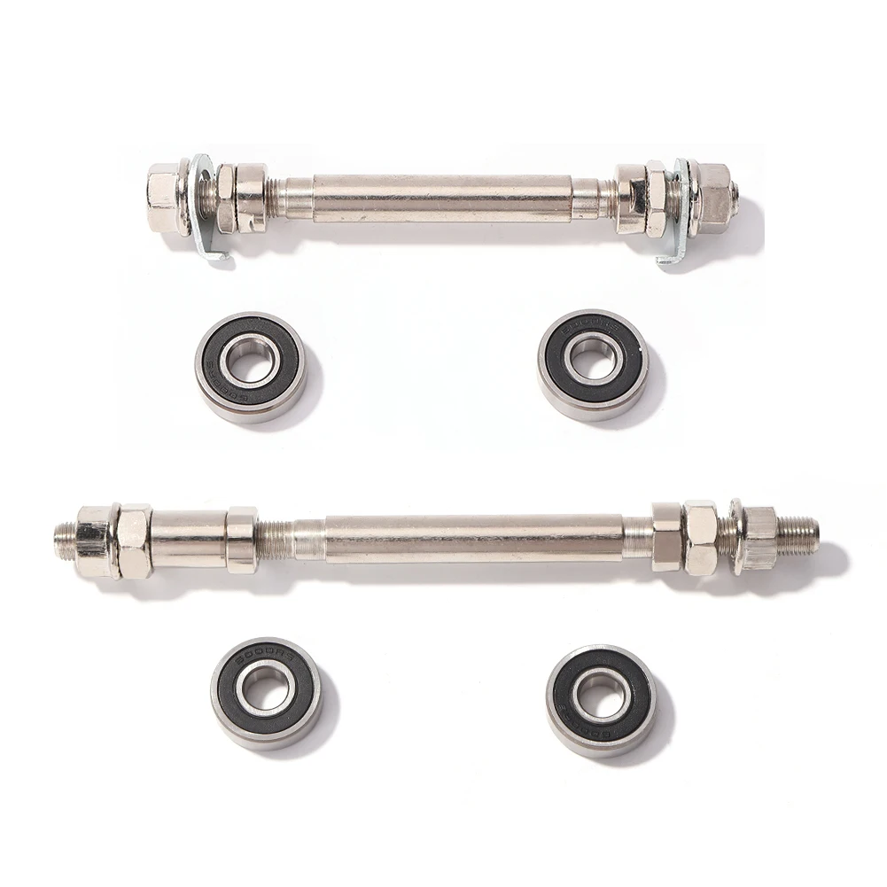 Bicycle Wheel Hub Bearings 140mm 180mm Mountain Bike Front Rear Wheel Hub Axle With 2 Bearings
