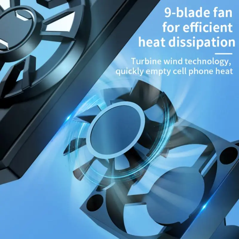 Gaming Cooling Fan Mini Mobile Phone Game Radiator Air-cooled