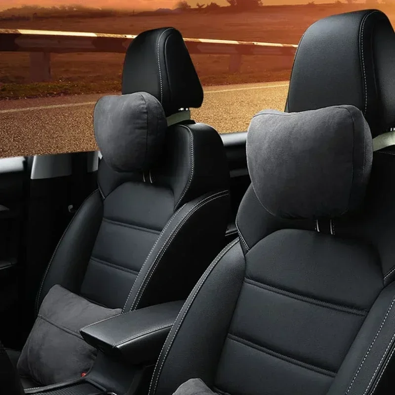 Car Headrest High-Quality Car Headrest Neck Support Seat Maybach Design S Class Soft Universal Adjustable Car Pillow Neck Rest Cushion
