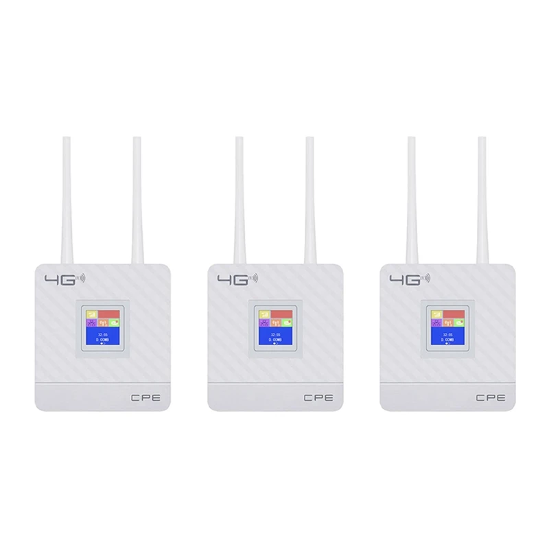 

Hot TTKK 3X 4G Wifi Router Portable Gateway FDD TDD LTE Wcdma GSM Global Unlock External Antennas SIM Card Slot(European Version