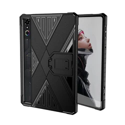 TPU Tablet Case with Kickstand - Slim Shockproof Soft Shell Protective Cover (Black)