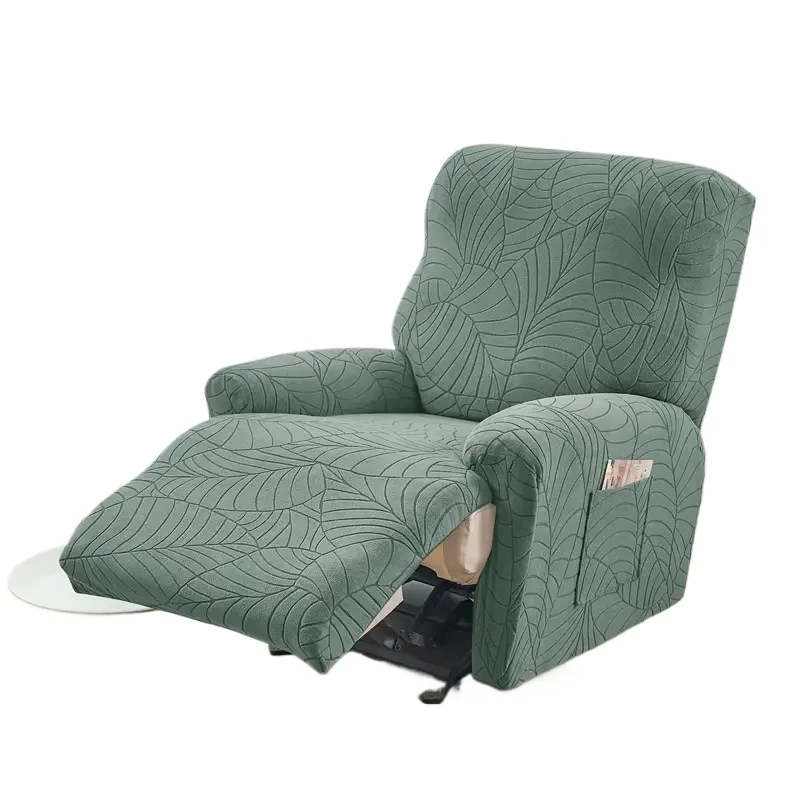 4pcs/set Nordic Recliner Sofa Cover 1seater Jacquard Anti-slip Armchair Slipcover Relax Home Single Couch Covers for Living Room