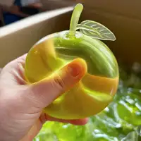 A Soft Pastel-Colored Crystal Apple With An Ultra-Thin Skin And A Smooth, Pliable Texture. It Is A Squeezable Stress Ball Toy As Well As A Tactile Sensory Toy. Ideal For Desktop Display And A Great Stress-Relieving Gift For The Office - Image 6