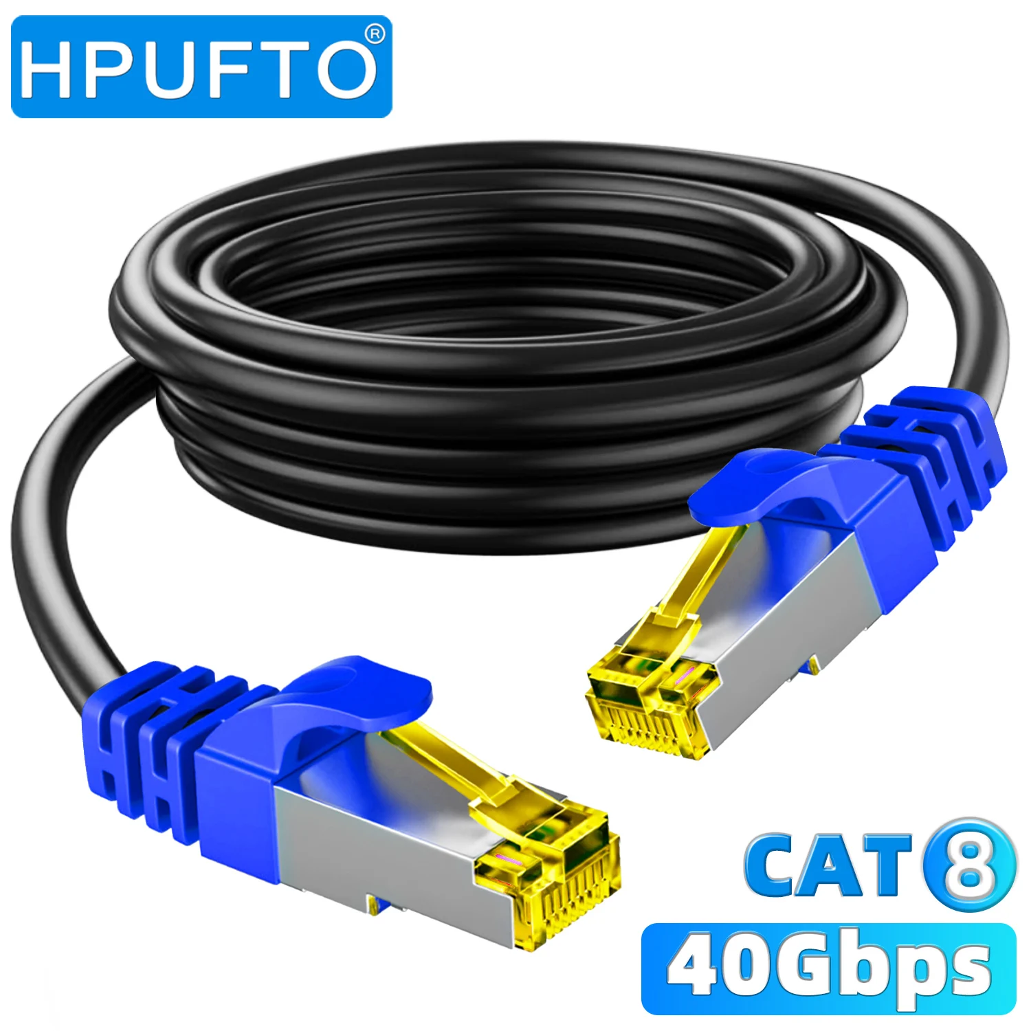 Ethernet-Кабель Cat 8, 40 Гбит/с, 2000 МГц, SFTP, RJ45