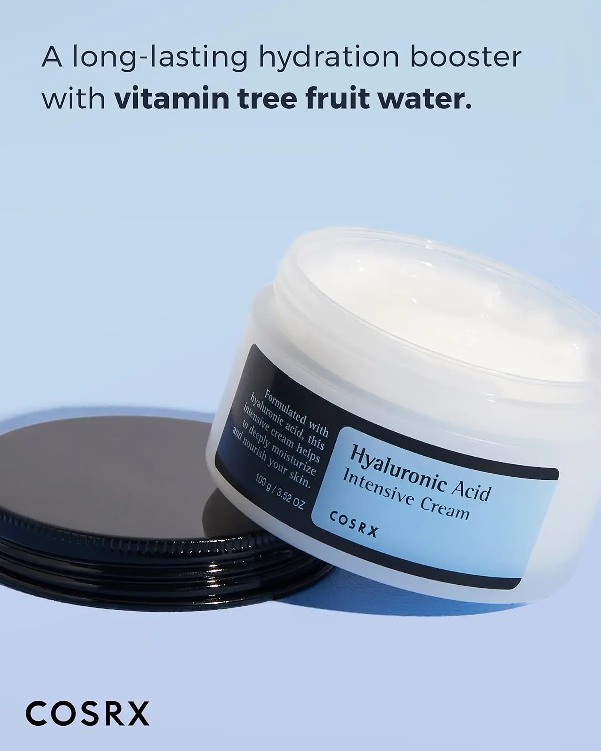 COSRX Hyaluronic Acid Moisturizing Cream, Long-lasting Hydration, Rich Moisturizer for Sensitive Skin 3.52 oz / 100g 2