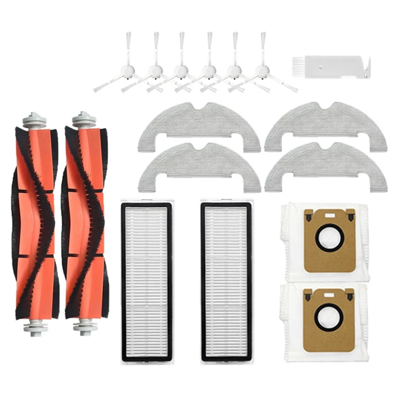 

Main Side Brush Mop Cloth Hepa Filter Dust Bag As Shown Plastic For Dreame Bot D10 Plus RLS3D Robot Vacuum Cleaner