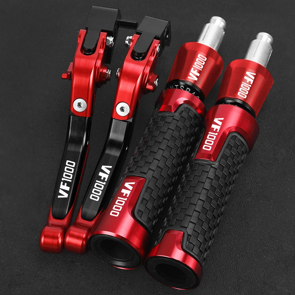 

For HONDA VF1000 VF 1000 1997 1998 1999 2000 2001 2002 2003 2004 Motorcycle Adjustable Brake Clutch Lever Handle bar Grips Ends