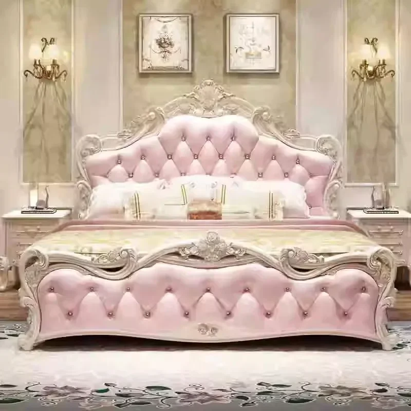 Supporto Letto Matrimoniale Matrimoniale Nordic European Pretty Baby Frame Letto Matrimoniale Kids Princess Boys Letto Matrimoniale Furniture Home