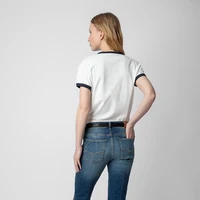 Zaidg Tee Shirt Women Casual Summer Tee Top Fashion Letter Print Spring O Neck Pullover Top.jpg