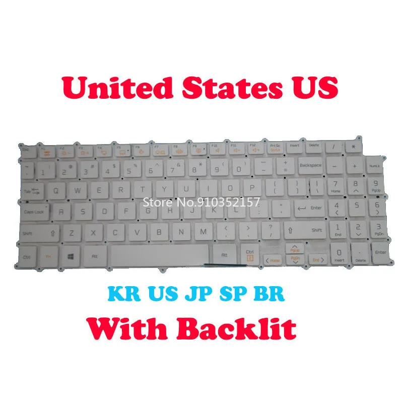 

Клавиатура с подсветкой US KR JP BR SP для LG 15Z90C 15Z90N 15Z95N 15Z95N-G 15Z90N-V.AR53B 15z90n-n. Aps8u1 15Z90N-U 15Z90N-R AAS7U1