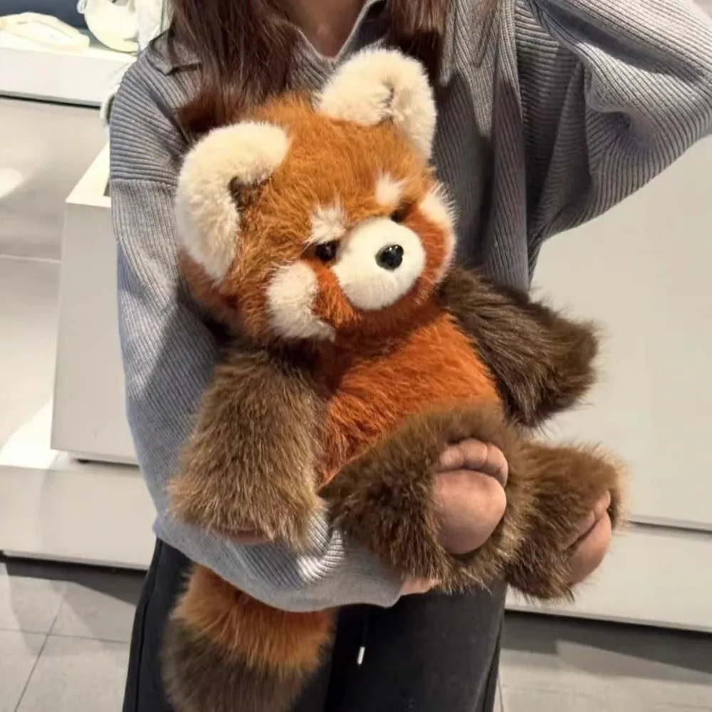 창의적인 선물 너구리 동물 베개 부드러운 런 플러피 귀여운 동물 애호가 선물
