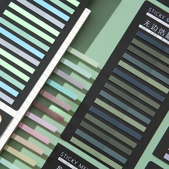Index Sticker Notes Color Translucent Strips PET 300Pcs Highlight Mark Bookmarks Student Stationery