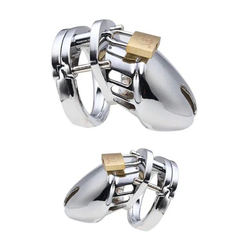 Male Stainless Steel Cock Cage Penis Ring CB6000S Chastity Cage Metal Phallus BDSM Bondage New Lock Adult Sex Toys for Men penis chastity cage chastity lock sex toy