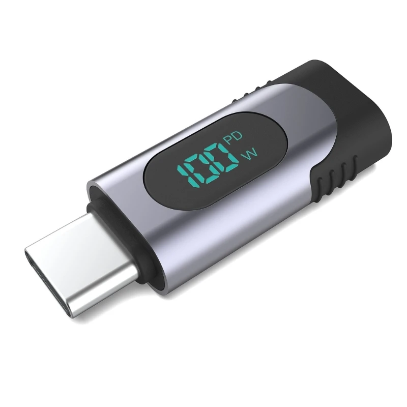 

LED Display USB Extenders Adapter 100W Fast Charging 480Mbps Data Transfer Support for Smartphones, Tablets, Laptops