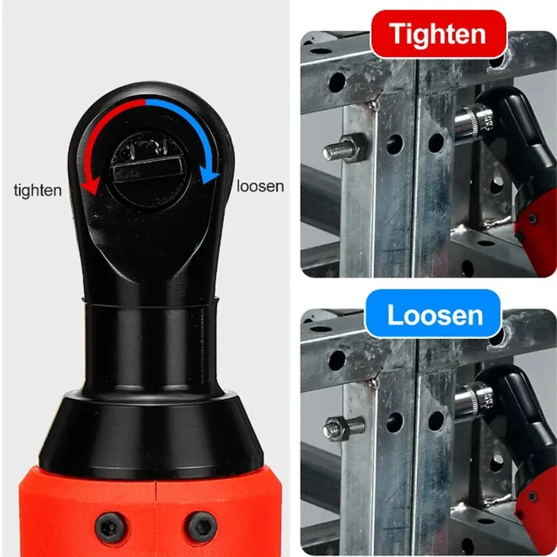 전기 여신 확장 래칫 렌치 세트, 무선 전동 공구, 18V 배터리, 450 RPM 전기 래칫 렌치, 3/8 인치