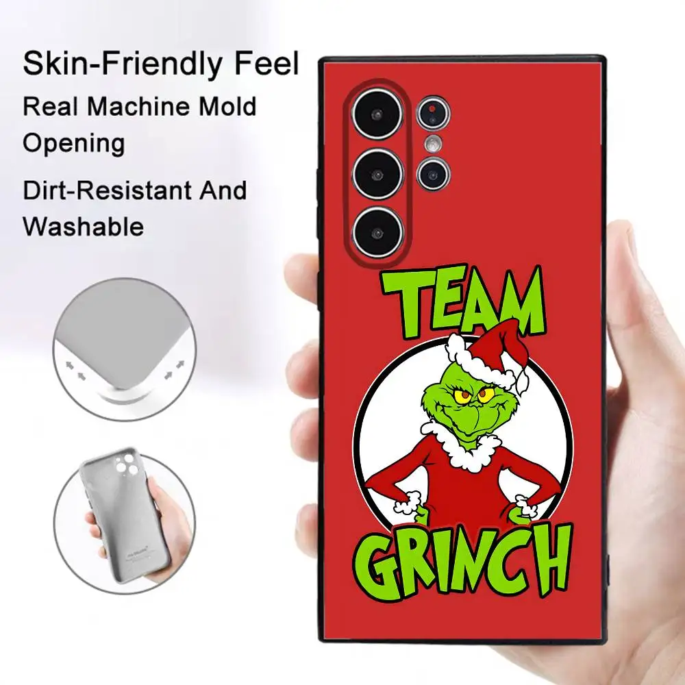 Festive Grinch-Inspired Frosted Soft Phone Case Cover