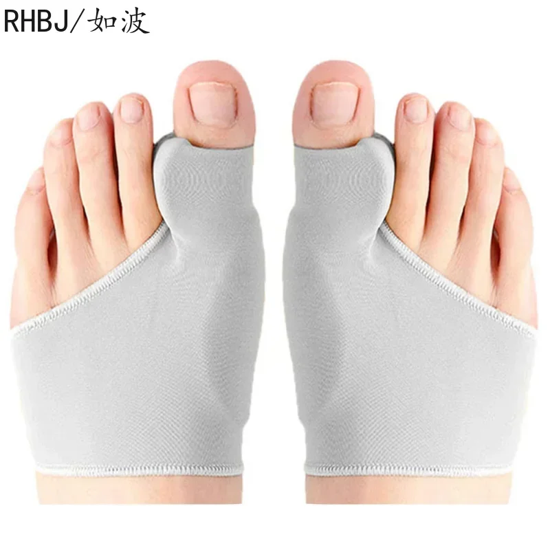 2Pcs=1Pair Toe Separator Hallux Valgus Bunion Corrector Orthotics Feet Bone Thumb Adjuster Correction Pedicure Sock Straightener