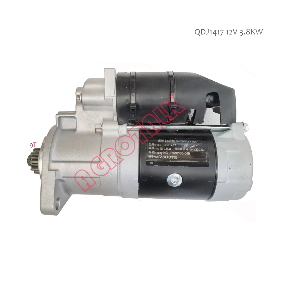 QDJ1417, R610100-019 , Starter motor for Huafeng engine 4RMIZT22 