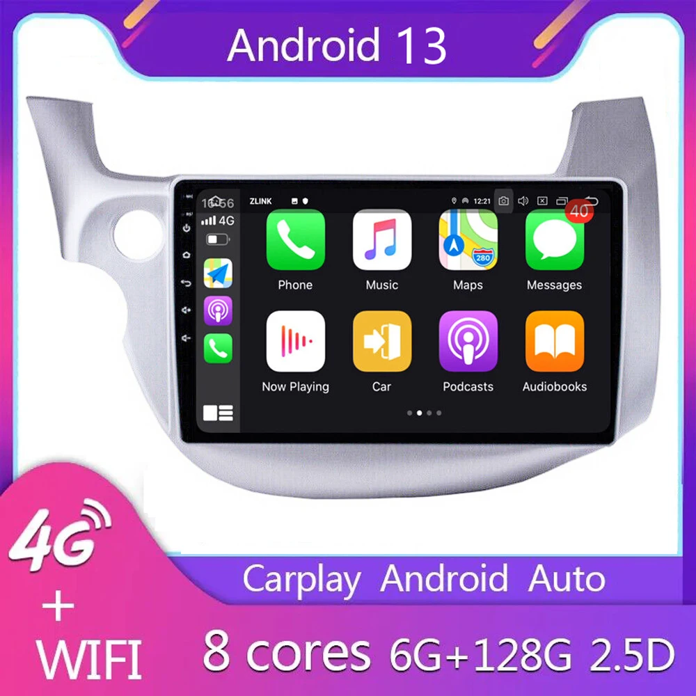 

Автомагнитола на Android 13 для HONDA FIT JAZZ 2007-2014, мультимедийный видеоплеер с GPS-навигацией, Carplay, сенсорным IPS экраном, авто стерео