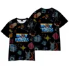 New Summer 3D ROBLOX Game Blox Fruits Fashionable Comfortable Simple Casual Sports Short-sleeved T-shirt Children's Clothing 3