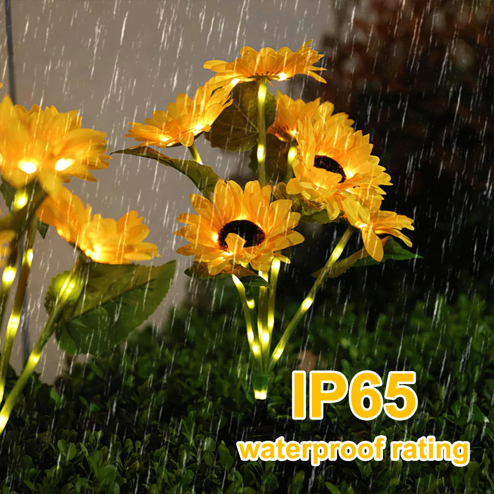 Solar Powered Outdoor Garden Light LED Stake