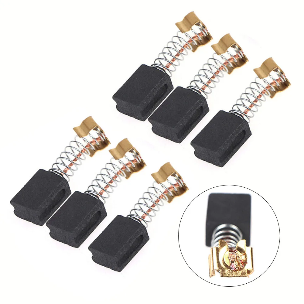 

6 Pcs 6x9x11.5mm Carbon Brushes Power Tool Replacement For CB406 CB407 CB418 4304 4304T 4305 4306 4340CT/FCT 4341CT/FCT