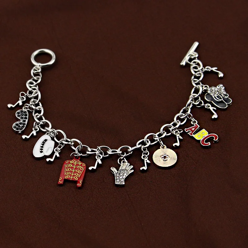 Michael Jackson Music Charm Bracelet New Arrival Infinity Bracelet Love Trendy Singer Bracelets For Fans Gifts Dropshipping