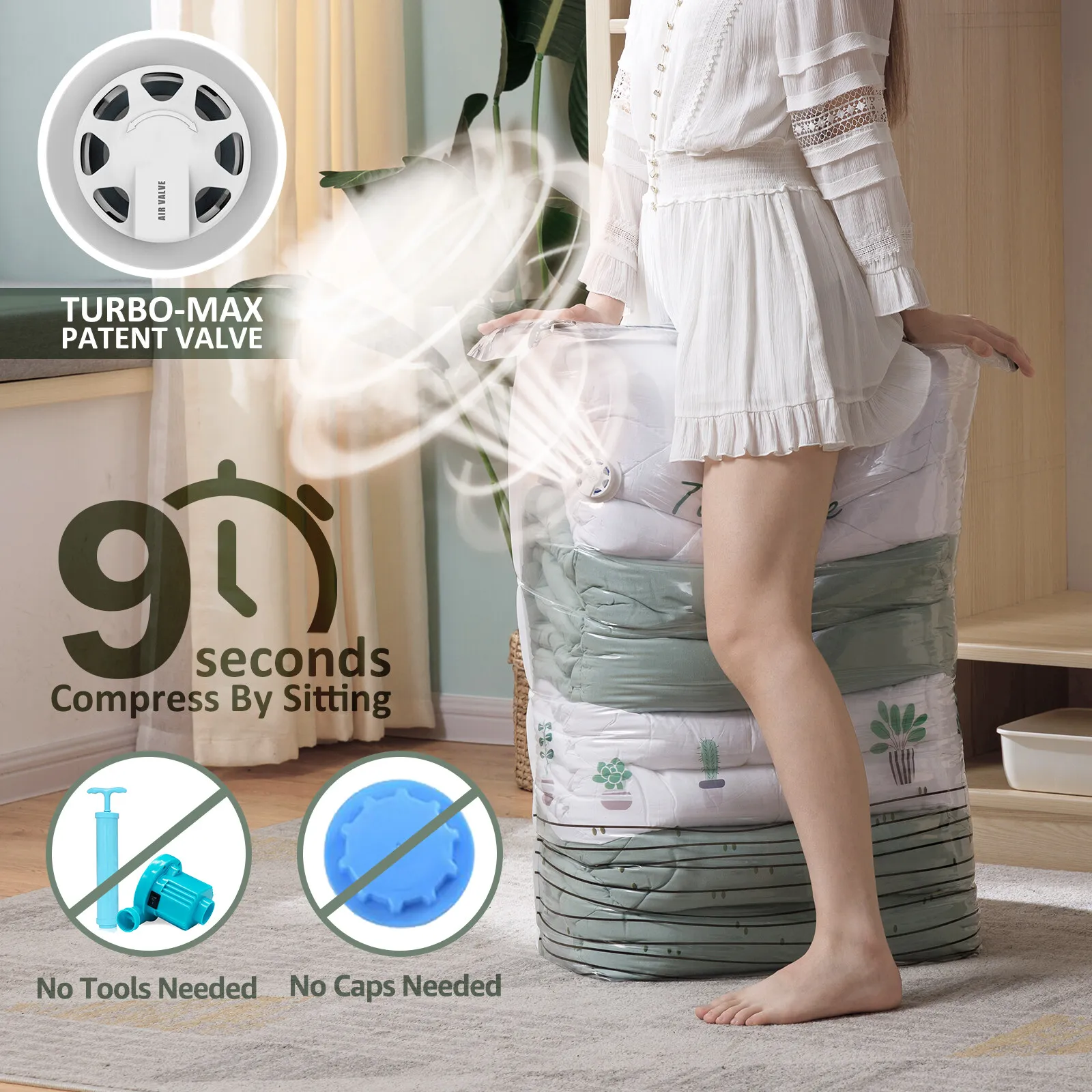 TAILI Cubic Vacuum Bags Large 2