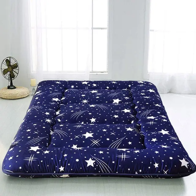 Colchón plegable para suelo, tapete grueso de tatami, antideslizante,  suave, rollo de cama japonesa, colcha, futón, colchón para dormir en el  hogar