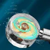 Water Saving Shower Head High Preassure Turbo Propeller Flow Showerhead with Fan Built-in Filter Rainfall Bathroom Accessories 2