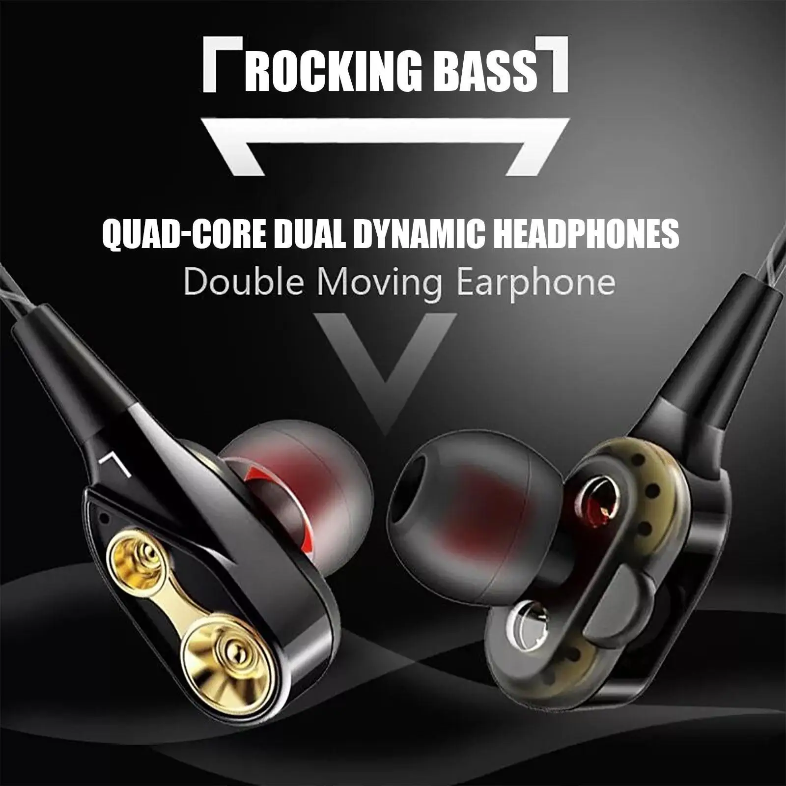 Wired In-Ear Earbuds with Microphone - Deep Bass & Clear Sound with Noise Isolation
