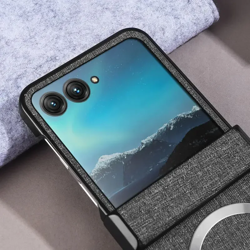 Luxury Retro Magnetic Braid Texture Shockproof Phone Case