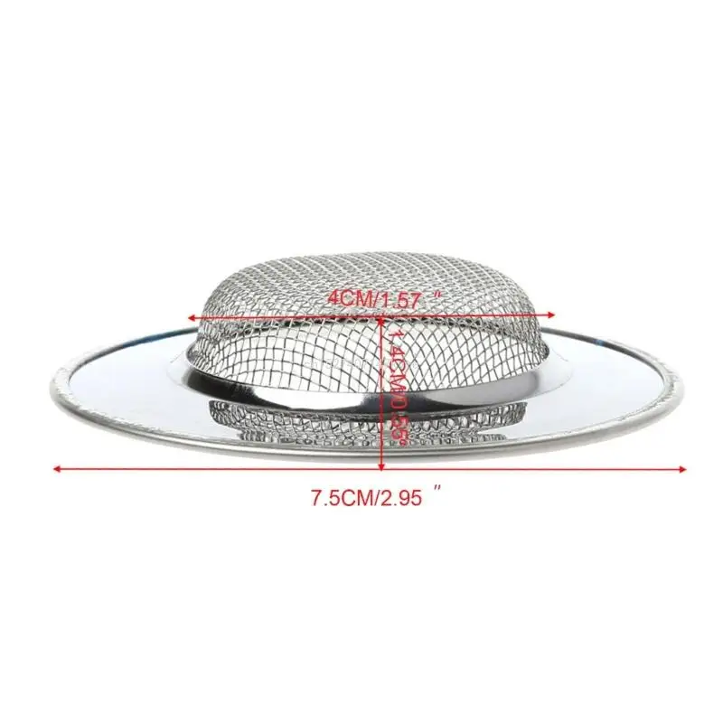 Mesh Kitchen Stainless Steel Sink Strainer Disposer Plug Drain Stopper Filter
