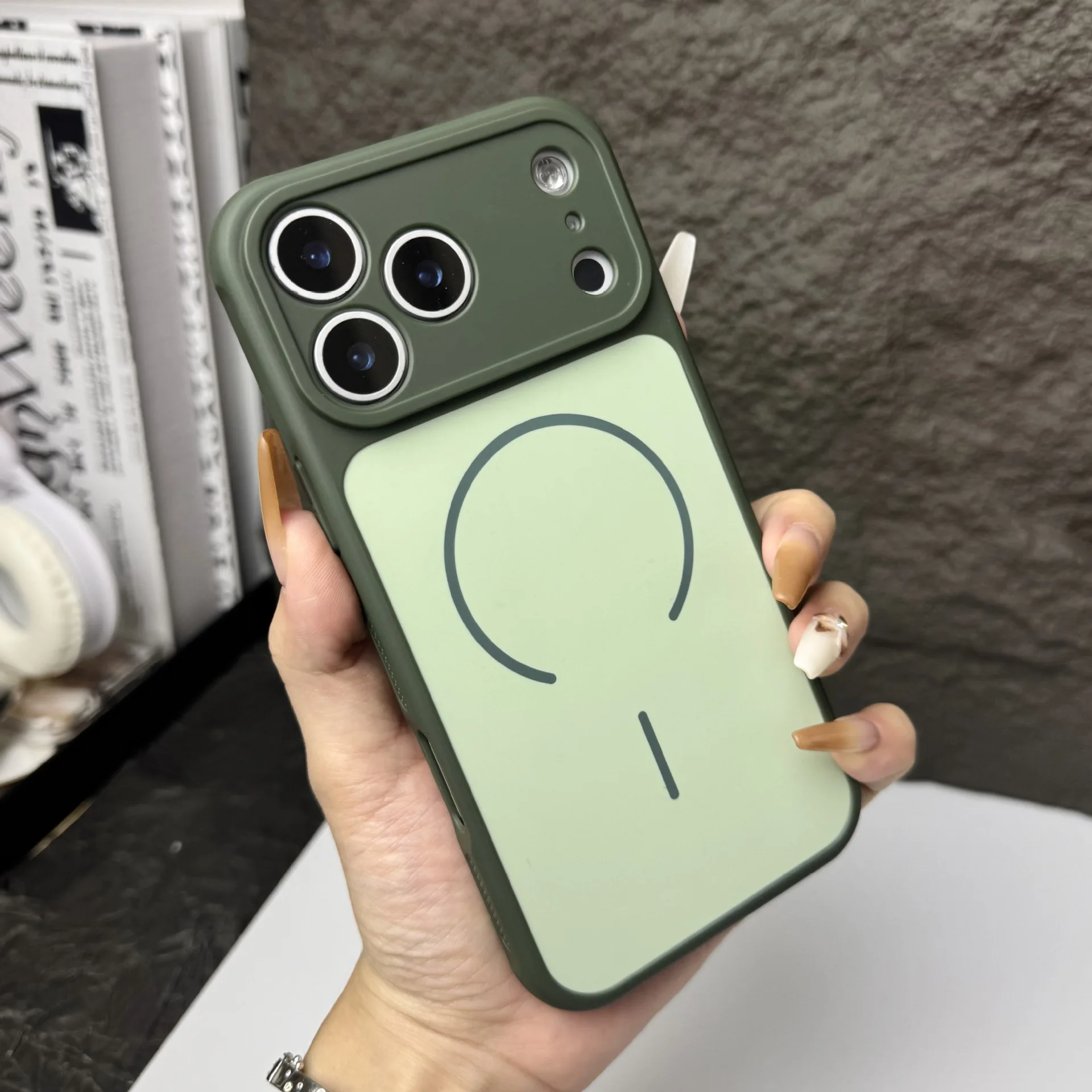 Premium Glossy Hard Shockproof Glass Case with Macaron Candy Colors