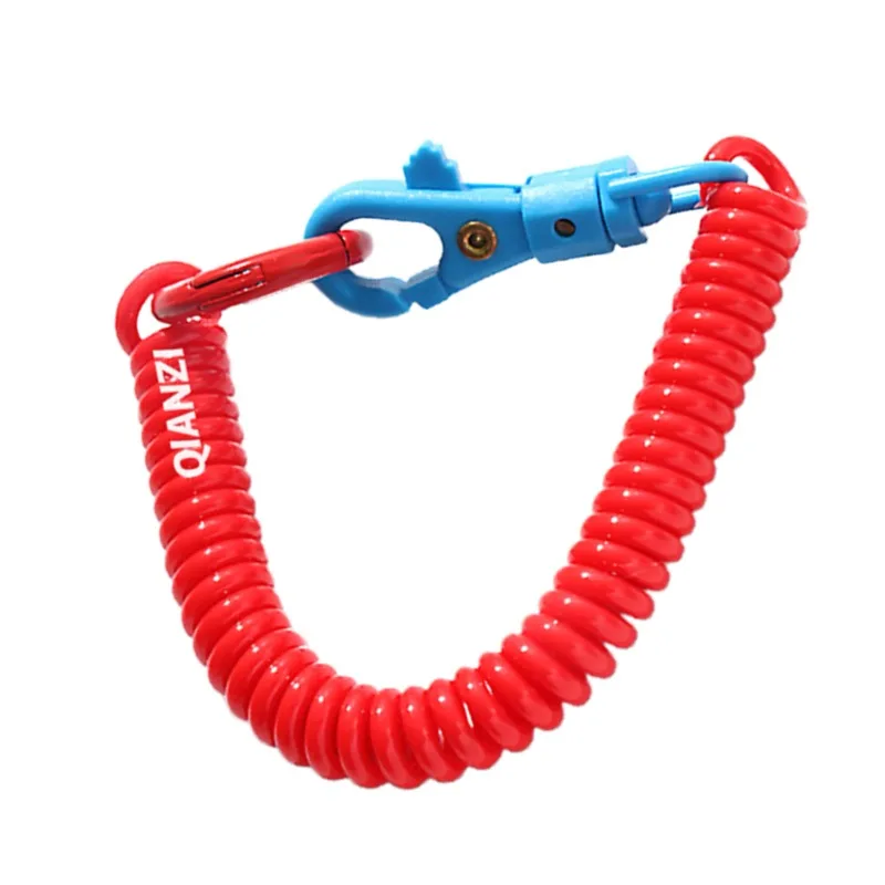 Keychain spring keychain Coil Springs Retractable Keychain Metal Clasp Key Chain Holder Lanyard