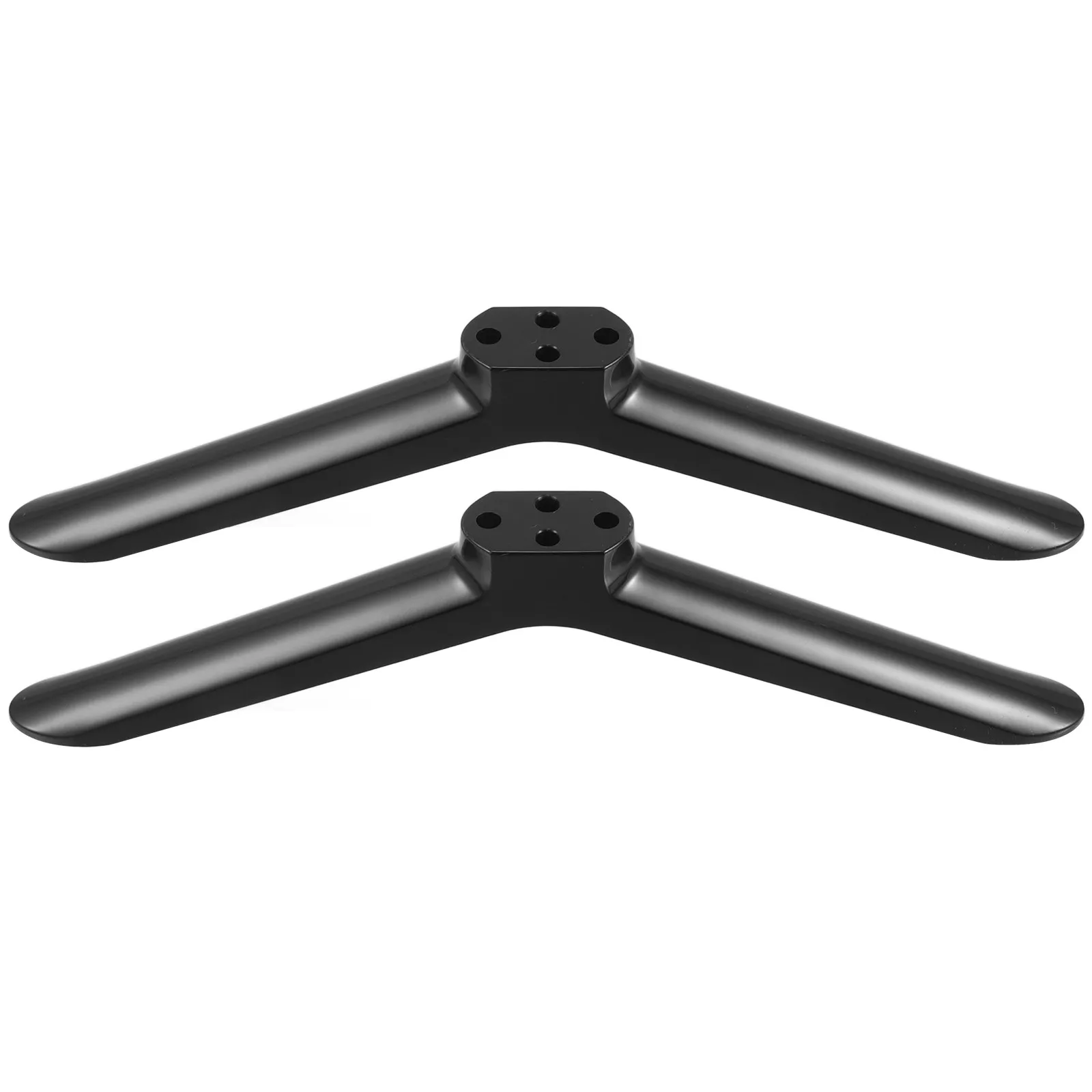 2Pcs TV 베이스 스탠드 다리 40 인치 평면 스크린 텔레비전 거실 침실 안정..
