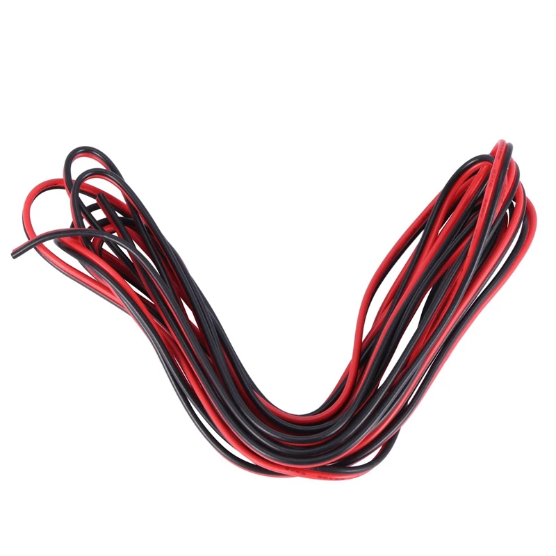 3X 20 Gauge Per 3 Meter Red Black Zip Wire Awg Cable Power Ground Stranded Copper Car