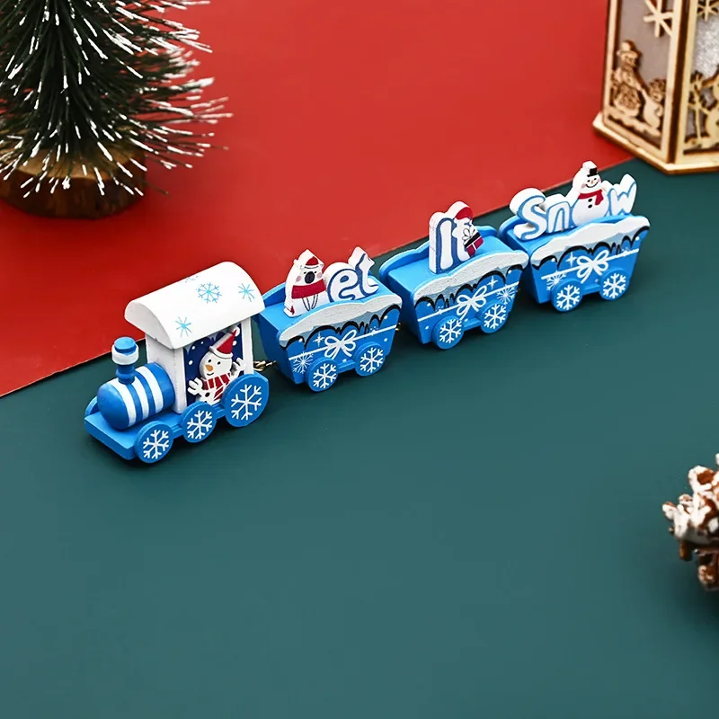Festive Wooden Christmas Train Ornament - Creative Holiday Decor and Gifts