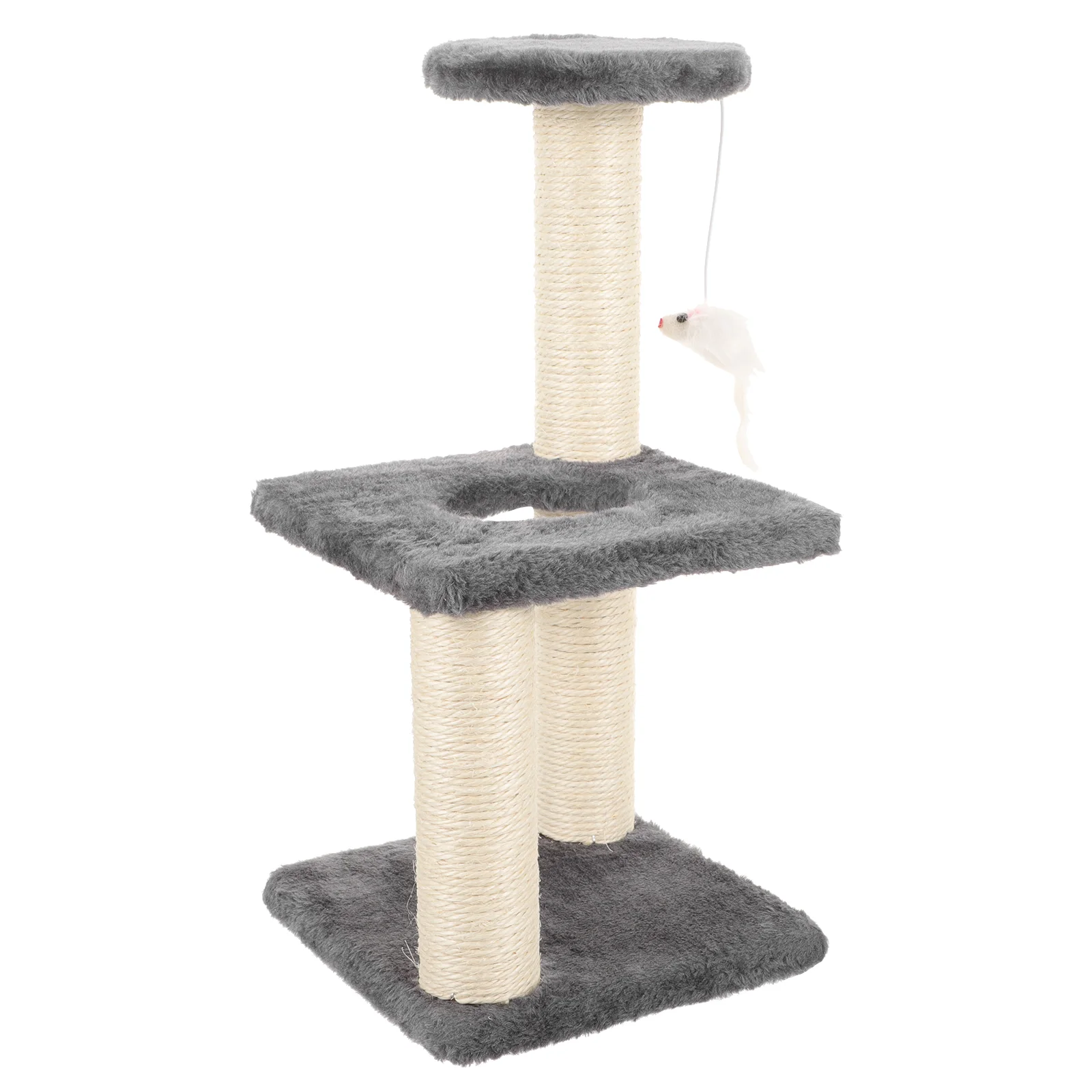 

Cat Climbing Frame Pet Scratching Wear-resistant Pole Decor Kitten Towers Post Flooring