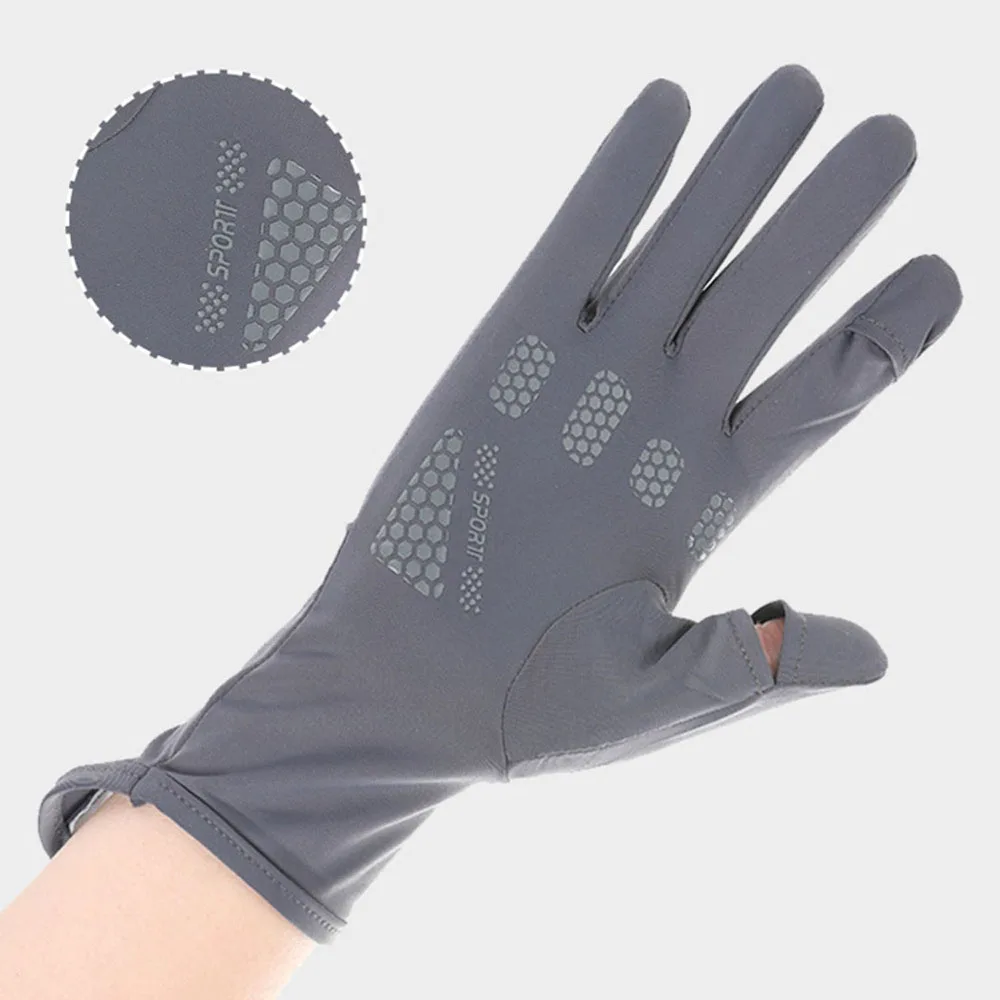 

Summer Sunscreen Glove Unisex Touch Screen Mittens Women Gloves Driving Riding Non-Slip Gloves Autumn Thin Breathable Mitten