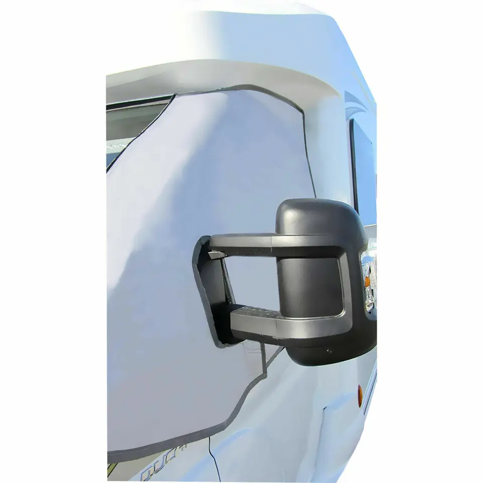 Housse Pare-brise Thermique Argentée Pour Camping-car Fiat Ducato, Peugeot Boxer, Citroën Relay 2006-2024 - Fermeture Éclair Extérieure - 2