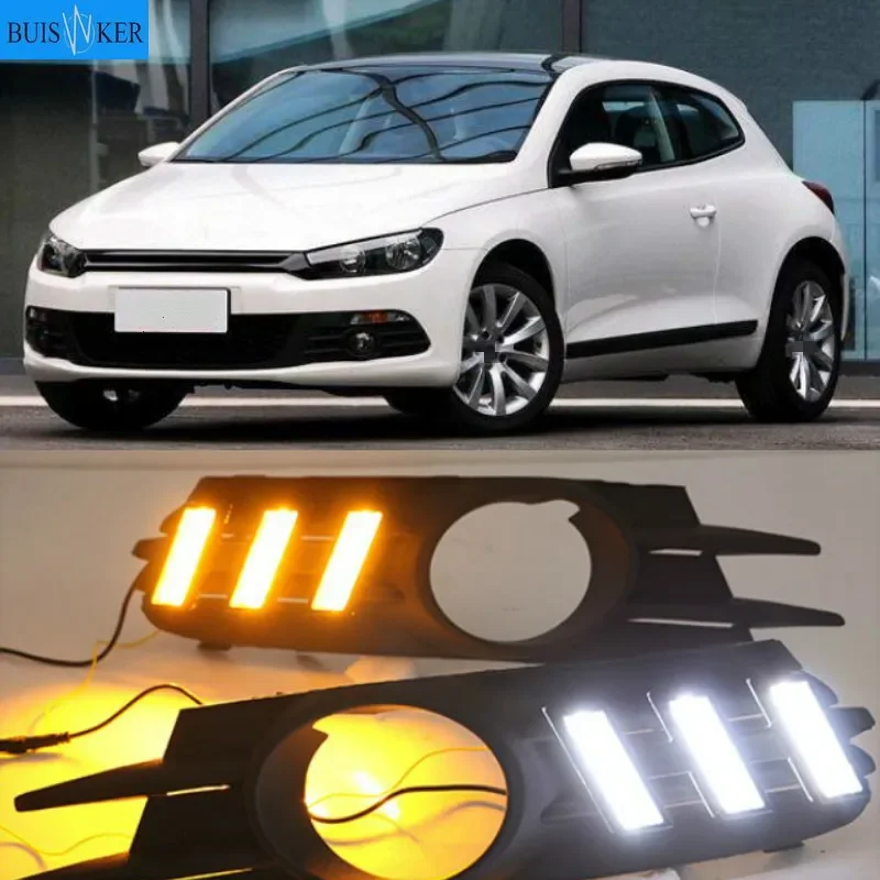 

Для VW Scirocco R светодиодный DRL 2009-2014 Scirocco R DRL гоночные дневные ходовые огни Противотуманные фары автомобильные аксессуары