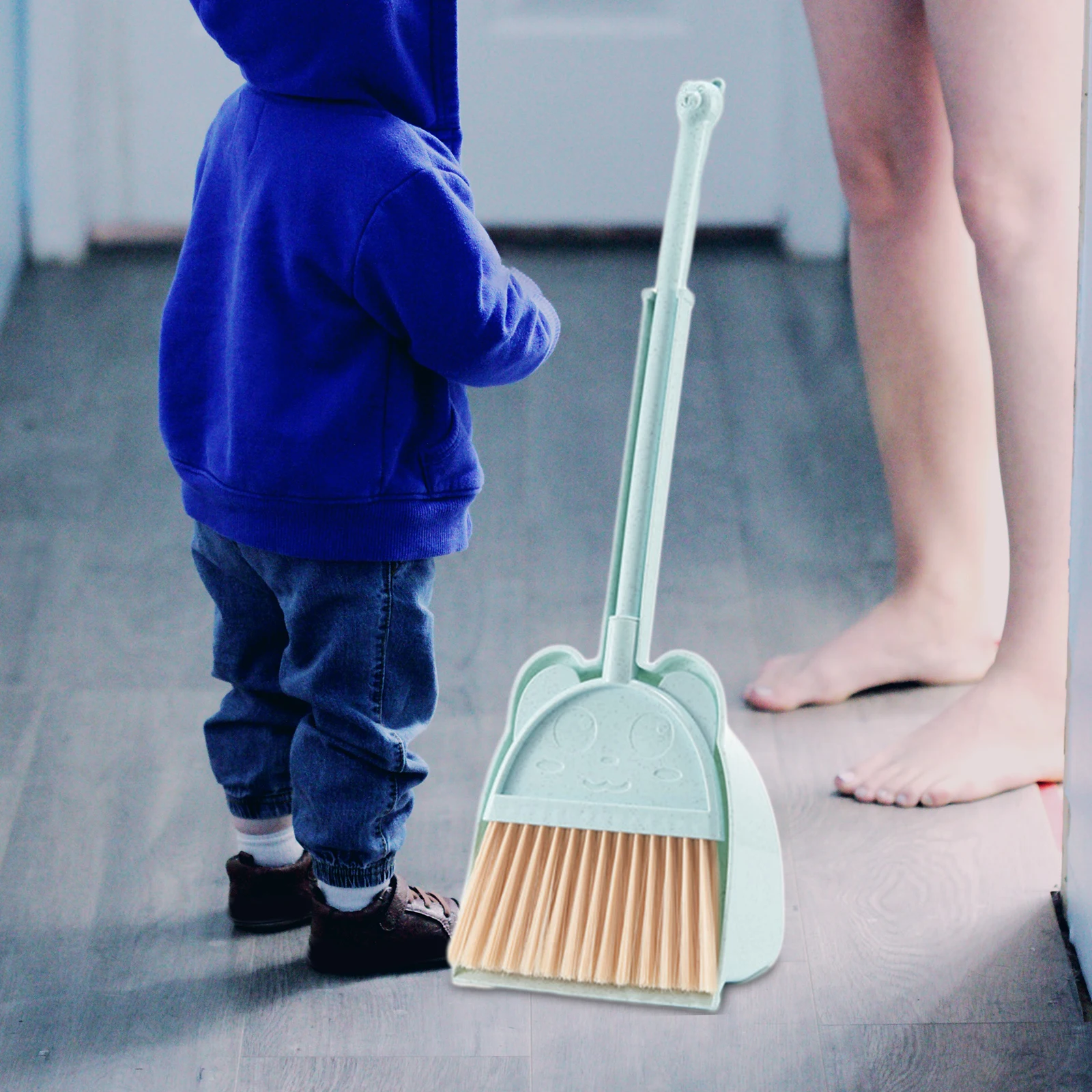 Kids Broom and Dustpan Set Household Mini Cleaning Set Little Housekeeping Play Set Playhous for Kids 3+ Years oldBirthday Gifts 3