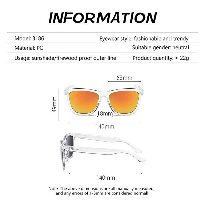 Men's UV Protection Coated Lens Sunglasses for Outdoor Sports and Fishing